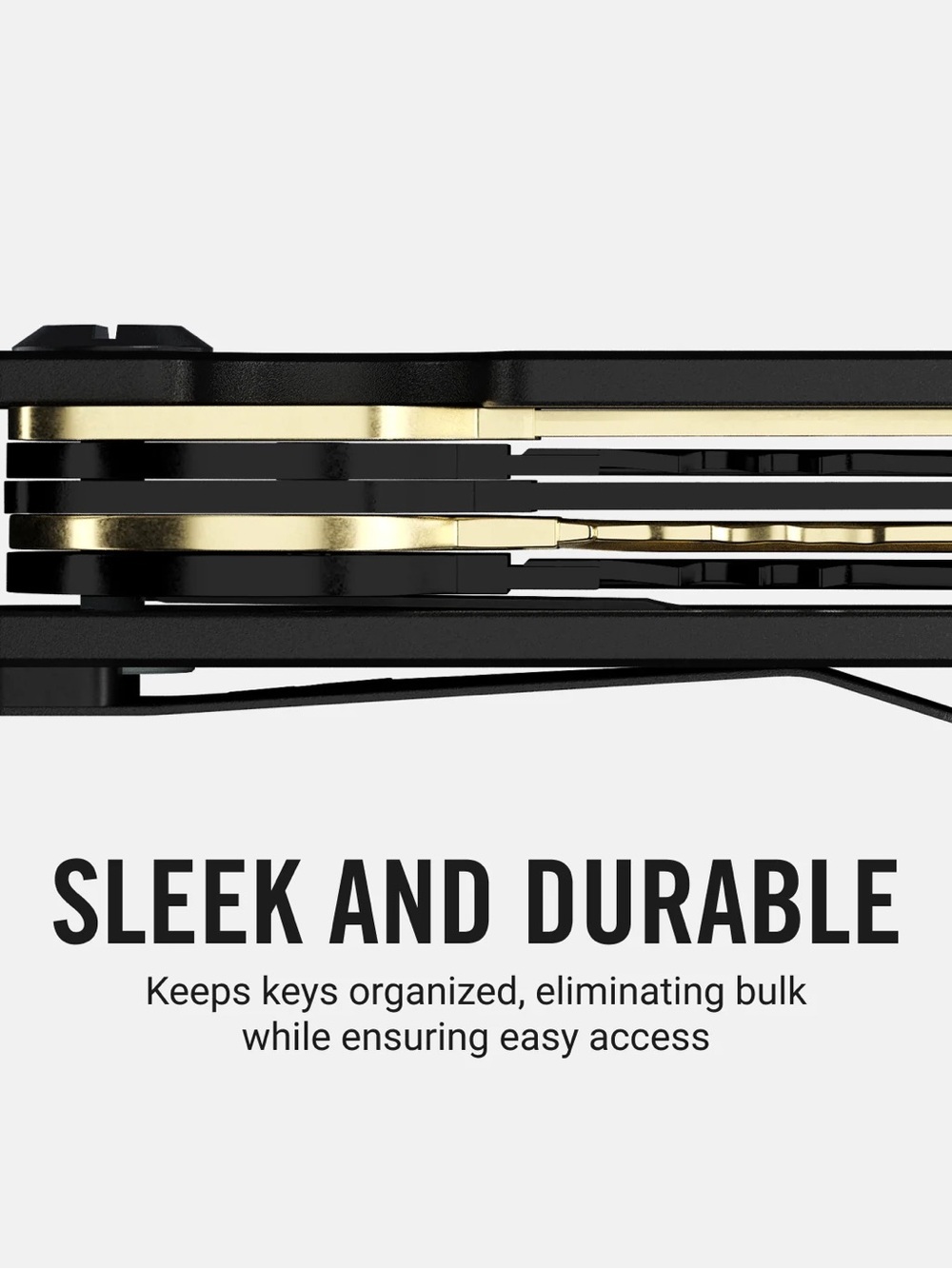 Ridge KeyCase Carbon Fiber 3K Weave Matte Black Minimalist Key Organizer NEW NWT - Picture 5 of 15